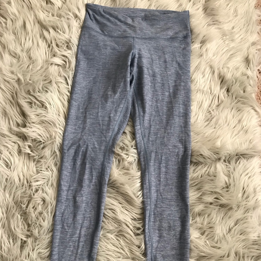 Lululemon Leggings. Light blue/grey